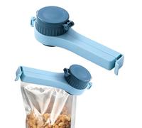 Clips para bolsas de alimentos con boquillas de vertido, paquete de 2 clips de sellado de alimentos, clip reutilizable para pan y bolsas de aperitivos, abrazadera fácil de verter para alimentos