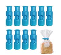 Clips para bolsas de pan, cierres para bolsas de pan,10 herramientas para sellar de alimentos | Clips de empaquetado fáciles de apretar y de bloqueo del bocadillo para la comida de los frutos s