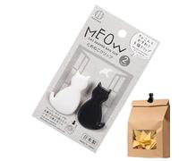 Clips Para Bolsas De Patatas | 2 Piezas Gato Animado Reutilizable Multiusos | Pinza Divertida De Documentos,Uso En Hogar Cocina Estudio Oficina Despensa Documentos Playa Toallas
