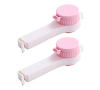 Clips para boquilla de bolsa, 2 clips para bolsas de patatas fritas, clips para bolsas de alimentos, clip de alimentos con boquilla de vertido, selladores al vacío, abrazadera de vertido, clips de