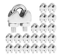 clips para cable, 20 abrazaderas de cable acero inoxidable M2-M10 con pernos en U antideslizantes(M10 20pcs)