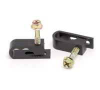 - Clips para cables coaxiales dobles, gemelos o siameses, Cat6, clip para cables eléctricos, clip de tornillo de 1/2 pulgada