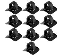 Clips para cables de bicicleta - 10 juegos de abrazaderas para cables resistentes, guía para cables de bicicleta | Clip de enrutamiento de carcasa de aluminio, kit organizador de marcos adhesivos