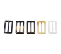 Clips para camisetas Anillo para bufanda 10 piezas tamaño interior 50/30 mm resina camiseta hebillas bufanda clips, cuadrado redondo ropa resina cinturón seda bufanda hebilla, grandes clips de anillo