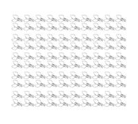 Clips para carpetas de melocotón, abrazaderas de papel huecas de Metal resistentes con fuerza de sujeción fuerte de dibujos animados bonitos para oficina, escuela, hogar, 100 Uds. (Plata)