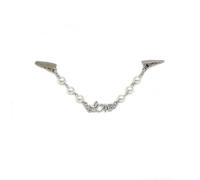 Clips Para Chales Y CáRdigans 2 broches flexibles con cuentas y perlas for cuello de cárdigan o ropa(Color-13)