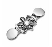 Clips Para Chales Y CáRdigans 2 broches for cárdigan con forma de flor y diamantes imitación, estilo vintage, for bufanda, chaleco o ropa(Color 14)