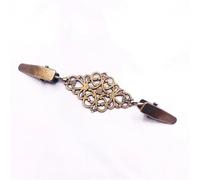 Clips Para Chales Y CáRdigans 3 pinzas retro for cárdigan, ideales for ropa, bufandas, broches y vestidos de mujer(Bronze-A)