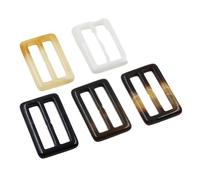 Clips para corbata de camiseta, Paquete de 10 hebillas cuadradas y redondas resina for bufandas camisetas, multicolor, 25 a 50 mm(Mix Color 10pcs,Inner 50mm)