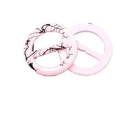 Clips para corbata de camiseta, Paquete de 10 pinzas multicolor resina for bufandas y camisetas mujer (25-30 mm)(Chinese Style Pink,30mm 10PCS)