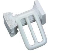 Clips para corbata de camiseta, Paquete de 10 pinzas resina for bufandas y camisetas, multicolor, varios tamaños, for mujer hombre(White,Inner 40mm 10PCS)