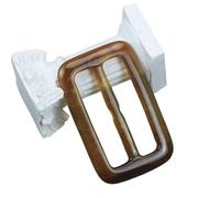 Clips para corbata de camiseta, Paquete de 10 pinzas resina for bufandas y camisetas, multicolor, varios tamaños, for mujer hombre(Shallow Coffee,Inner 40mm 10PCS)