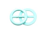 Clips para corbata de camiseta, Paquete de 20 hebillas multicolor resina for bufanda y camiseta for mujer, en varios tamaños(Pure Lake Blue,30mm 20PCS)