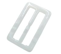 Clips para corbata de camiseta, Pinza cuadrada de resina for bufanda o camiseta, multicolor, varios tamaños, paquete 10(7,Inner 50mm 10PCS)