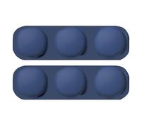 Clips para de escritorio Organizador de adhesivo de silicona, paquete de 2, soporte para resistente, solución minimalista de gestión del orden, accesorio para superficies limpias,