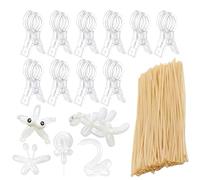 Clips para de globos 8,99 x 2,54 cm Sujetador de guirnalda transparente