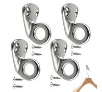Clips para Defensas Náuticas - 4 Piezas De Herrajes En Acero Inoxidable - Ganchos Marinos - Compatible con Toldos, Barandillas, Defensas, Velas, Embarcaciones, Marina, Muelles Y Yates
