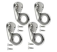 Clips para Defensas Náuticas,4 Piezas De Soporte De Acero Inoxidable,Clips para Barco En Barandilla - Embarcación Marina Muelle Valla Yate Toldos Defensa Vela Barandilla Náutico