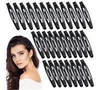 Clips para el cabello de 30 piezas, accesorios negros de 2, 4 pulgadas de cabello para sin deslizamiento para mujeres para mujeres, niñas adecuadas para todo tipo.