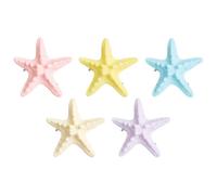Clips para el cabello Starfish - 5 Piezas Colorful Sea-Themed Set Decorativo | Accesorios de cabello estilo para viajes en la playa Vacaciones Fechado Estilo lindo air Pins