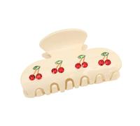 Clips para el cabello: uso cómodo de acetato de garra | Muchos ámbitos de aplicación no son antideslizantes para cabello grueso y largo corto, para mujeres y niñas, clips de garras de cereza acrílicas