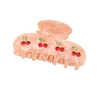 Clips para el cabello: uso cómodo de acetato de garra | Muchos ámbitos de aplicación no son antideslizantes para cabello grueso y largo corto, para mujeres y niñas, clips de garras de cereza acrílicas