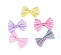 Clips para el pelo para mascotas 5 piezas pequeñas lazos para el pelo con lazo a rayas para accesorios para el cabello para gatos y cachorros de perro Fashion Book