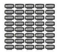 Clips para Extensión de Cabello, Clips para Peluca, Clips a Presión, 40 Piezas, Juego de Clips para Peluca, Acero Inoxidable, Bricolaje, 9 Dientes, Peine a Presión, Clips para