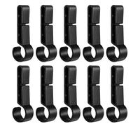 Clips para faros delanteros de casco, paquete de 10 cierres antideslizantes, ganchos para casco duro para faros, clip de montaje para diadema para construcción, minería, escalada