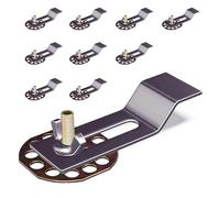 Clips para fregadero, soportes para fregadero de baño, cocina, cerámica, acero inoxidable, abrazaderas de soporte para lavabo de mármol y granito, kit de reparación de instalación de encimera (10)