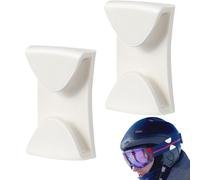 Clips Para Gafas De Esquí - 2 Soportes De Gafas Ajustables | Sujetadores De Correa De Casco Antideslizante De PP - Accesorios De Deportes De Invierno | Ideal Para Asegurar Gafas Durante L