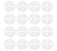 Clips para globos DGBRSM 100 clips redondos blancos de plástico para globos de boda, fiesta, Navidad, cumpleaños, accesorios para nudos rápidos (23 x 2 mm)