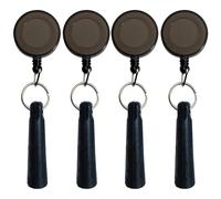 Clips para insignias, 8 unidades, de silicona elástica, retráctil, para trabajos de carpintería, albañilería, artesanía