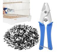 Clips para jaula de conejos, pinzas para jaula de conejos para pequeños recintos de animales, fijaciones de alambre duraderas, anillos de fijación de metal, anillos de hebilla de alto rendimiento para