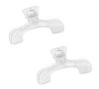 Clips para libros, portapáginas portátil para lectura manos libres, manuscritos, notas, libros, abrazaderas de fijación de páginas, paquete de 2 [transparente]