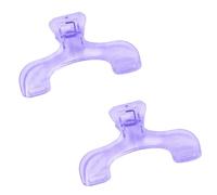 Clips para libros, portapáginas portátil para lectura manos libres, manuscritos, notas, libros, abrazaderas de fijación de páginas, paquete de 2 [morado esmerilado]