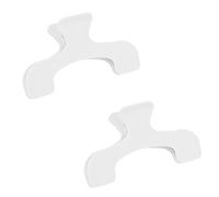 Clips para libros, portapáginas portátil para lectura manos libres, manuscritos, notas, libros, abrazaderas de fijación de páginas, paquete de 2 [blanco]