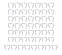 Clips para luces navideñas - Paquete de 50 soportes de guirnaldas luminosas resistentes a la intemperie | Ganchos de PVC para canaletas, techos, ramas, decoración interior y exterior