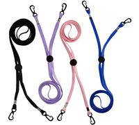 Clips para Manoplas para niños, 4 Piezas, 4 Colores, 71 Pulgadas, Clips para Guantes de poliéster, Guante Ajustable de un Solo Color, Unisex, para niños, manopla para Colgar en el Cuello, para invi