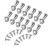 Clips para marcos de fotos, paquete de 100 con tornillos para una fijación fuerte y segura del marco, metal resistente a la corrosión para exhibiciones de arte (plateado)