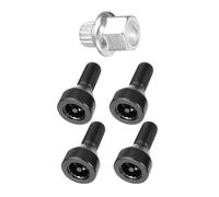 Clips para molduras de Coche, para E87N E88 E90 E90N E91 E91N E92 E92N E93 E93N 4+1/Juego Juego de Tornillos de Seguridad para Ruedas M12x15 Negros