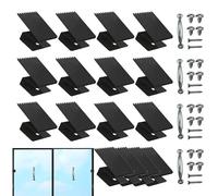 Clips para pantalla de ventana, abrazadera de fijación reutilizable resistente | Clips reutilizables para ventana de tormenta | para dormitorio, apartamento, alquiler, cocina, negocios, hogar, hotel