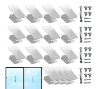 Clips para pantalla de ventana, abrazadera de fijación reutilizable resistente, clips reutilizables para ventanas de tormenta, para negocios, hogar, hotel, baño, dormitorio, apartamento, alquiler