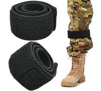 Clips para Pantalones de Ciclismo, 2 Piezas Pinzas para Pantalones de Bicicleta, Banda de Alta Elasticidad para Pantalones de Ciclismo para Andar en Bicicleta, Trotar, Caminar, Montañismo, Pesca