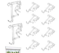 Clips Para Persianas 12 Piezas Transparentes Elegantes 5 cm Montaje Sin