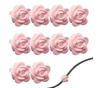 Clips para plantas trepadoras, 10 ganchos en forma de flor para trepar | Fijador de plantas verde, herramienta de soporte con adhesivo para jardinería de cables de alambre