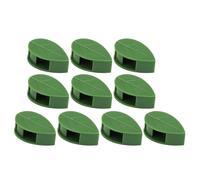 Clips para plantas trepadoras, 10 piezas de pinzas para plantas en forma de hoja para soporte | Tracción de vides, soporte invisible, abrazadera para plantas, abrazadera de pared de jardín, abrazadera