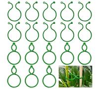 Clips para Plantas Verde, 100 Pcs Clips de Soporte para Plantas, Pinzas para Planta, Clip para Planta de Jardin para Flores, Verduras