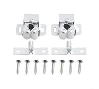 Clips para puerta de armario y armario tipo Bantam con cuentas táctiles, mecanismo de empuje para cerrar puertas y cajones suaves de muebles y reducción de ruido (dorado)