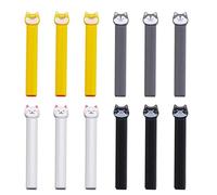 Clips para sellar bolsas,Clips para bolsas para almacenamiento de alimentos,Abrazadera para bolsas de comestibles para animales - 12X Clips reutilizables para bolsas de alimentos, Clips multifuncional